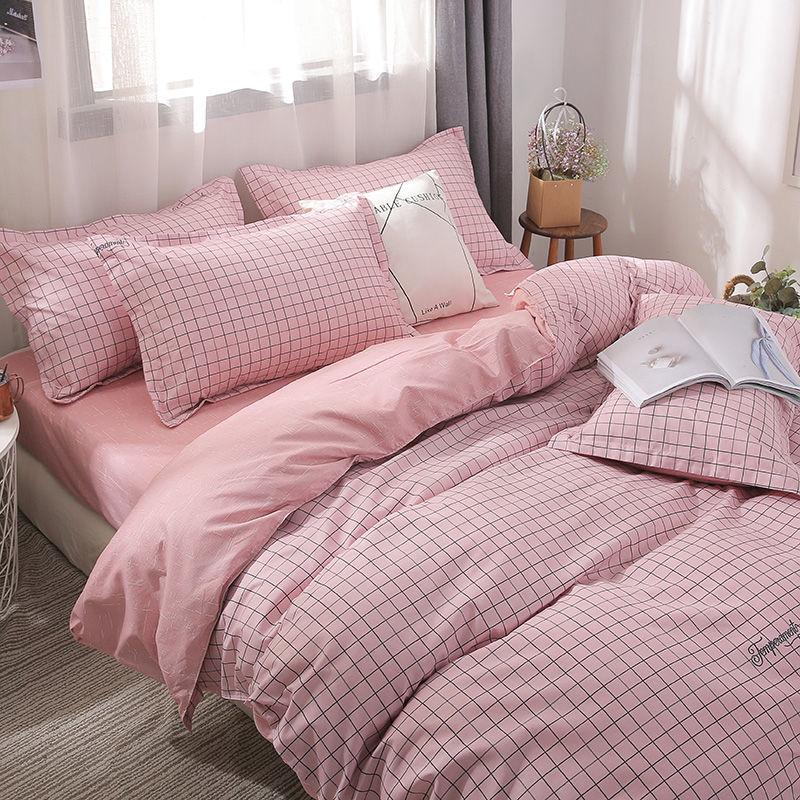 Bedding Set Printed Bed Linen Sheet Plaid Duvet Cover 240x220 Single Double Queen King Quilt Covers Sets Bedclothes