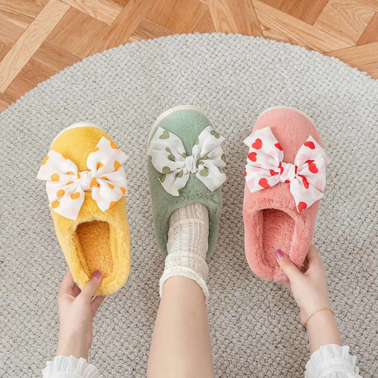 Pure Cotton Slippers Cute Slippers Keep Warm and Comfortable In Autumn and Winter Indoor Non-slip