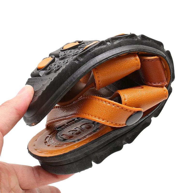 Summer Waterproof Non-slip Sandals Men's Soft Bottom Wear-resistant Dual-use Slippers Breathable Beach Sandals