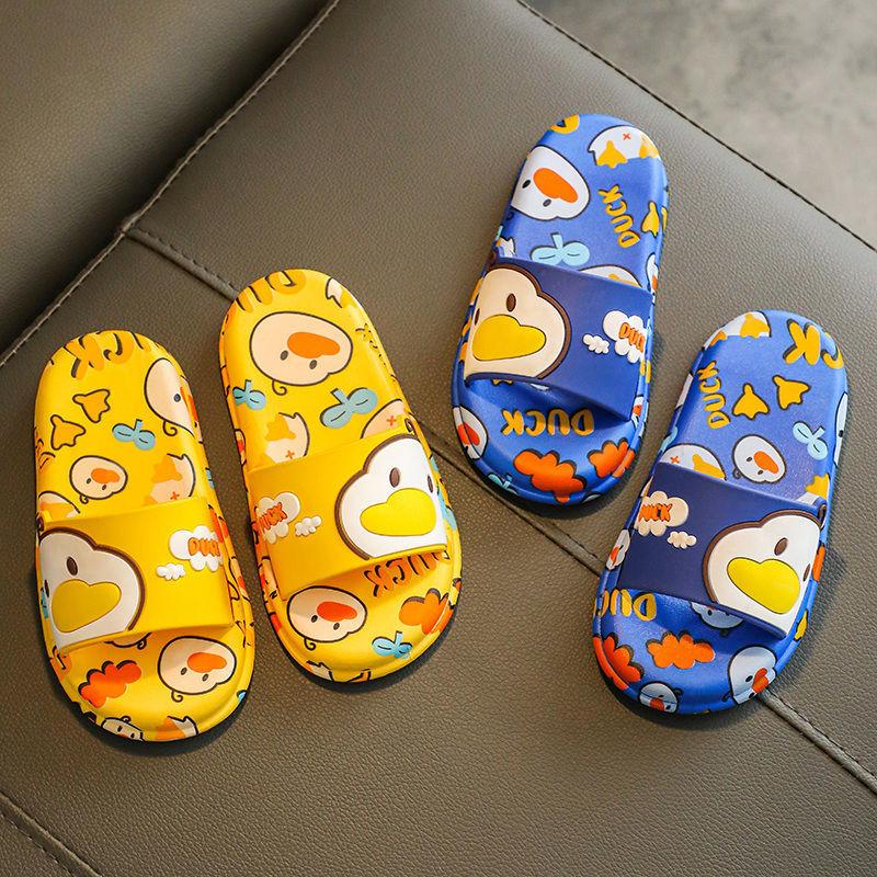 Children's Sandals  Slippers Summer Boys Girls Non-slip Soft Bottom Kids Bathroom Bath Cartoon Household Baby Slippers