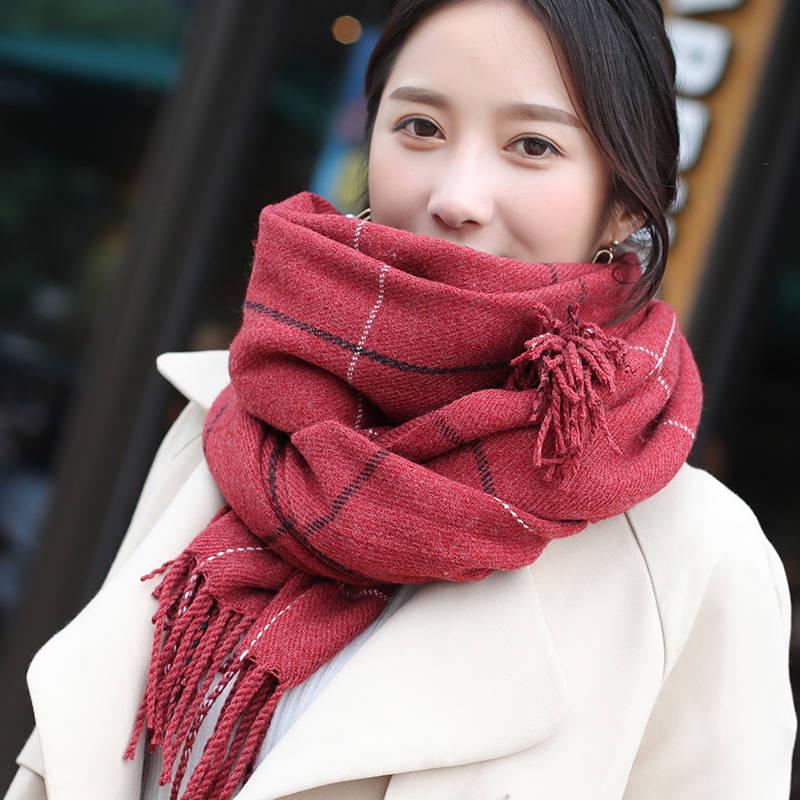 Scarves Winter Women Cashmere Scarf Women Wool Scarves Long Shawl Wrap Blanket