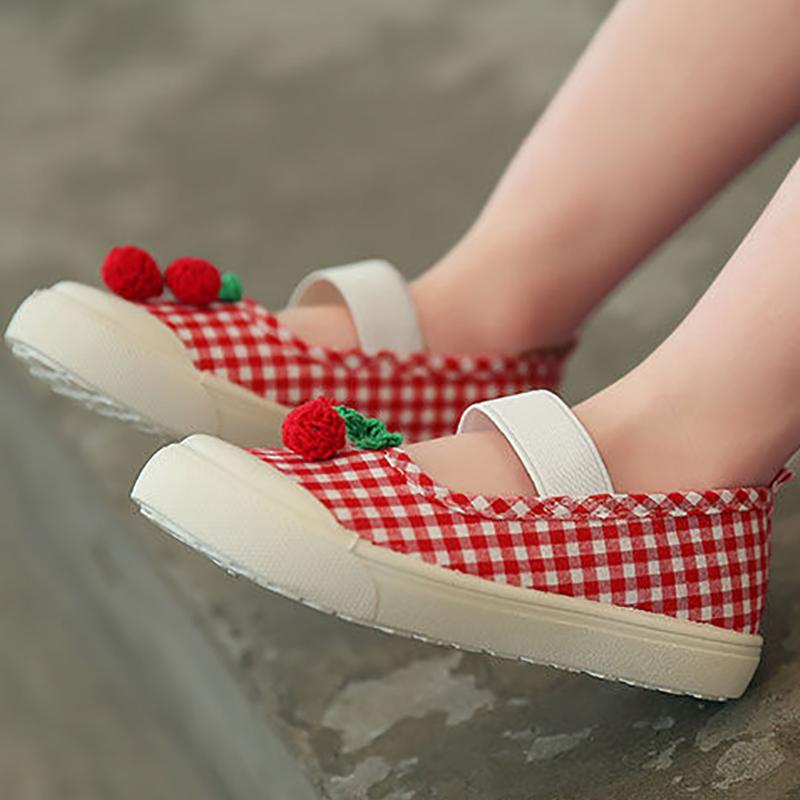 Canvas Shoes Kindergarten Indoor Shoes Cloth Shoes Non-slip Soft Bottom Little Princess Pedal