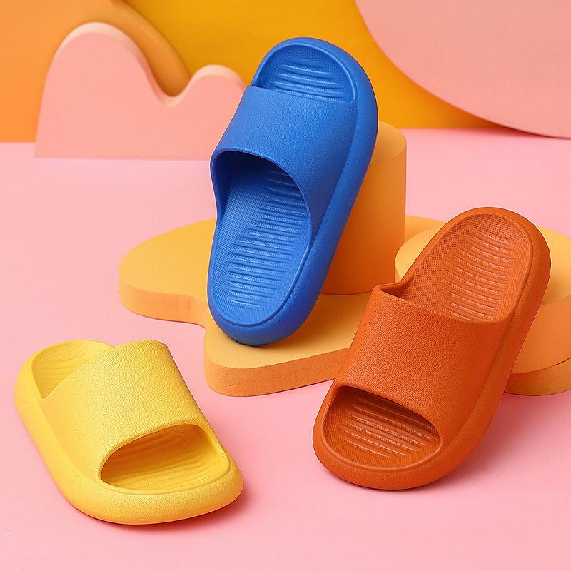 Children's Slippers Boys and Girls Indoor Household Soft-soled Mute Non-slip Cute Parent-child Sandals and Slippers Soles Light and Soft