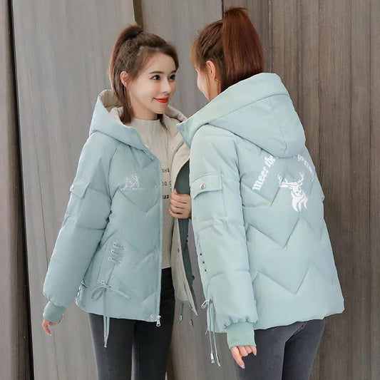 Down Jacket Women's Casual All-match Bread Jacket Thick Fashion Windbreaker Warm Jacket