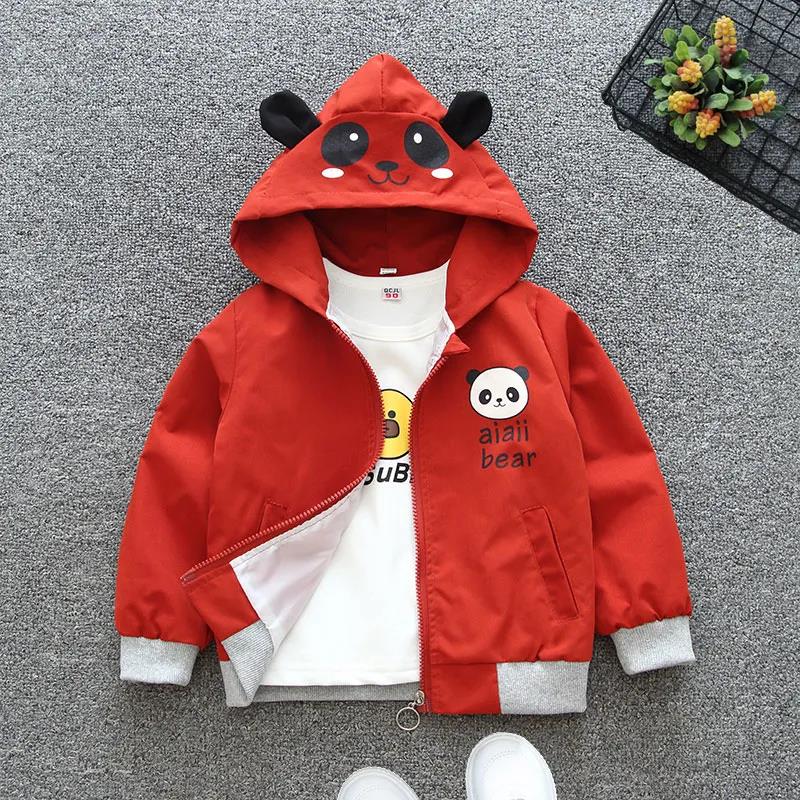 Children's Clothing Baby Autumn and Winter Coat Jacket Spring Zipper Shirt Men and Women Plus Velvet Small Infants and Toddlers 1-6 Years Old