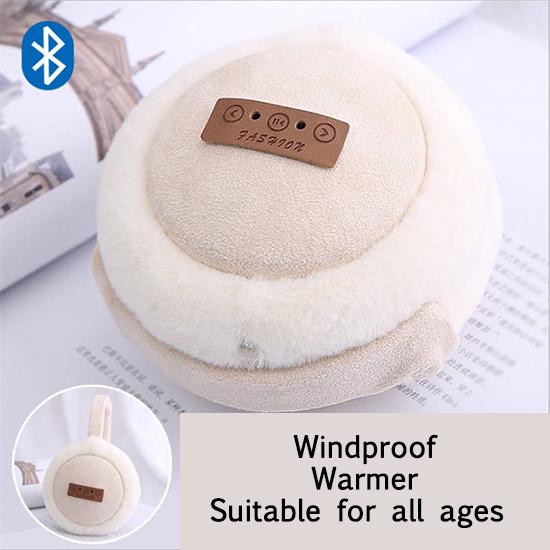 HD Stereo Winter Plush Warm Wireless Bluetooth Headset Ear Cover Outdoor Earphone Windproof Earmuffs