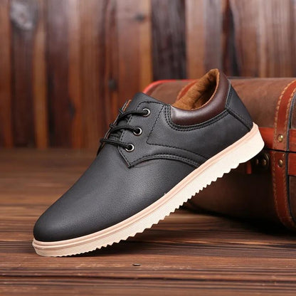 Men's Leather Shoes Casual Shoes Trend Sneakers All Match Non-slip Breathable Sneakers High Quality Sports Shoes