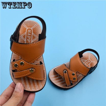 Pair of Shoes Baby Boys Sandals Shoes Leather Sandals Summer Children's Shoes Beach Shoes