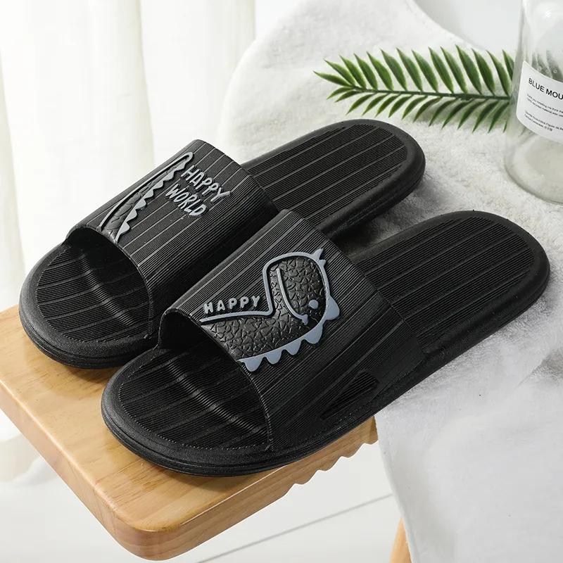 Couple Sandals and Slippers Women's Summer Home Indoor Bathroom Non-slip Bath Soft Bottom Home Men's Flip Flops Soft Sole Comfort Sandals