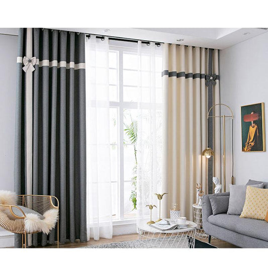 Modern and Simple Atmospheric Sun-shading Curtains for Bedrooms and Homes for Living Rooms (150×270cm)