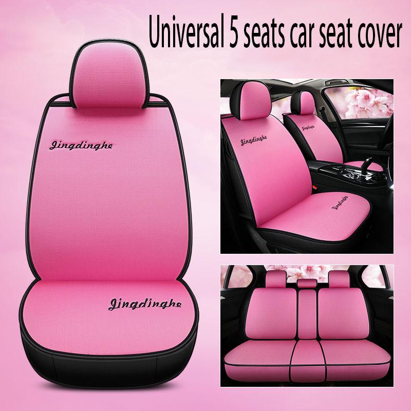 Leather 5 seats Universal Car seat cover Waterproof Car Seat Cover Universal 5 set Auto Seat Cushion