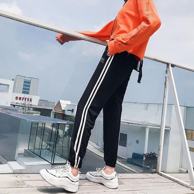 Ice Silk Cotton Sweatpants Spring and Summer Female Students Korean Version of Loose Wild Thin Casual Nine-point Harlan Pants