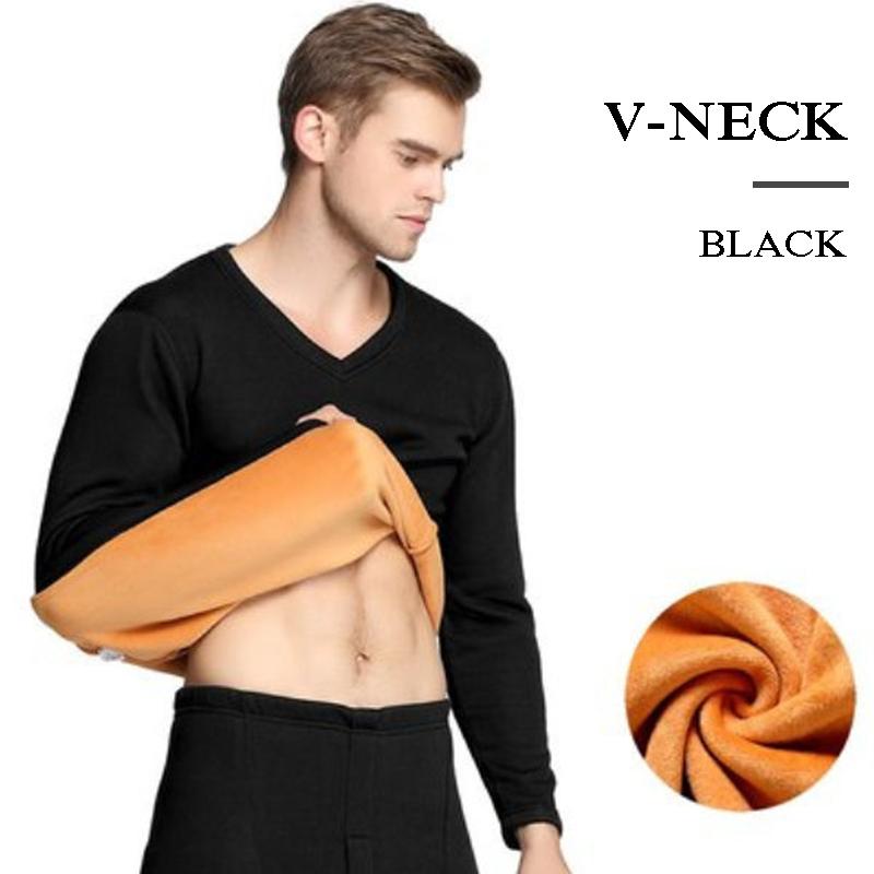 Men Winter Autumn Thermal Underwear Tops Pants Male Tight Suit Thicken Windproof Comfortable Soft Lining Long Sleeve High Elasticity