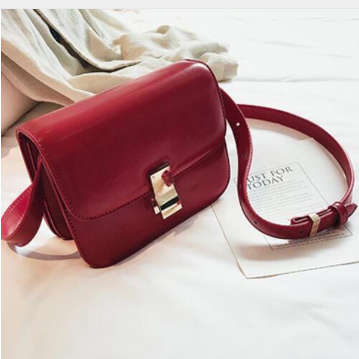 European Vintage Fashion Female Square Bag 2019 New High Quality Pu Leather Women 'S Handbag Simple