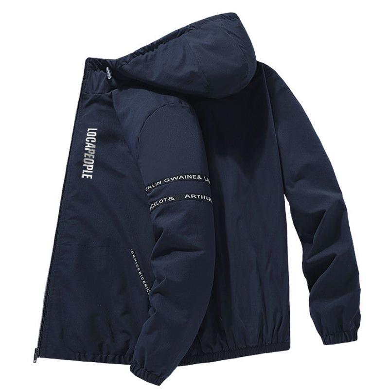 Men's Jacket Autumn Thin Jacket Men's Stand-up Collar Sports Casual Jacket Youth Loose Jacket