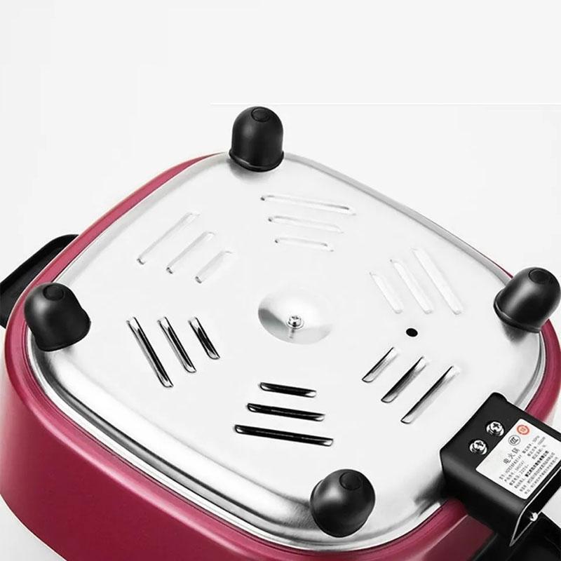 Multifunctional Electric Cooker Household Electric Pot Large-capacity Mandarin Duck Pot Electric Wok Skewers 5L Cookware