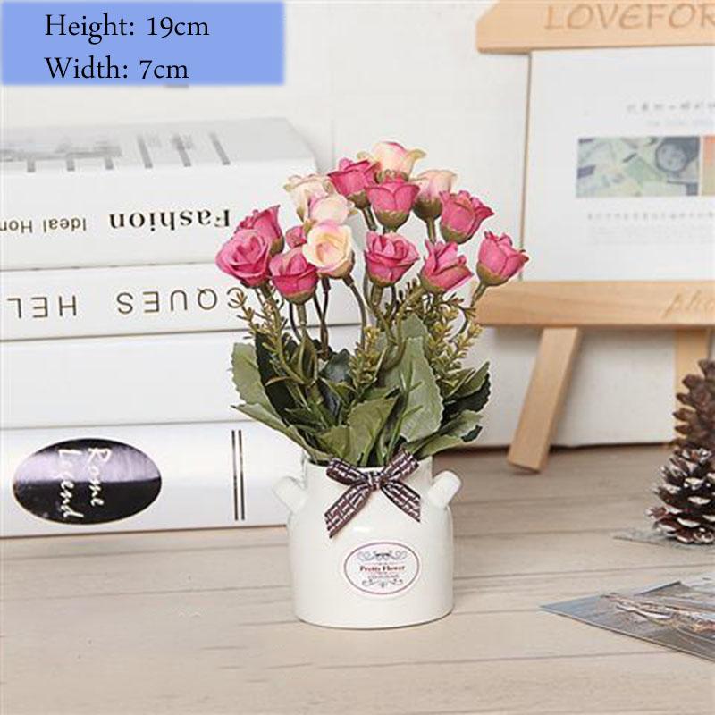 Small Objects Display Artificial Flowers Flower Potted Set Ornaments Creative Home Decoration Ornaments Desktop Clutter