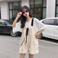 WTEMPO 1pcs Bow Drawstring Summer Girls Jumpsuit Woman Long Romper Pants Zipper Pockets Sleeveless Adjusted Overalls