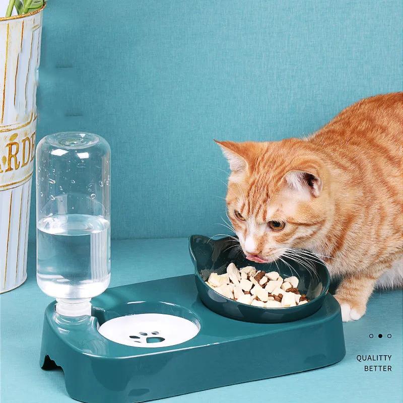 Non-Slip Cat Bowl Dog Bowl With Stand Pet Feeding Dishes Cat Water Feeder Bowl For Cats Food Dispenser Pet Bowls For Dogs Pet Product Supplies