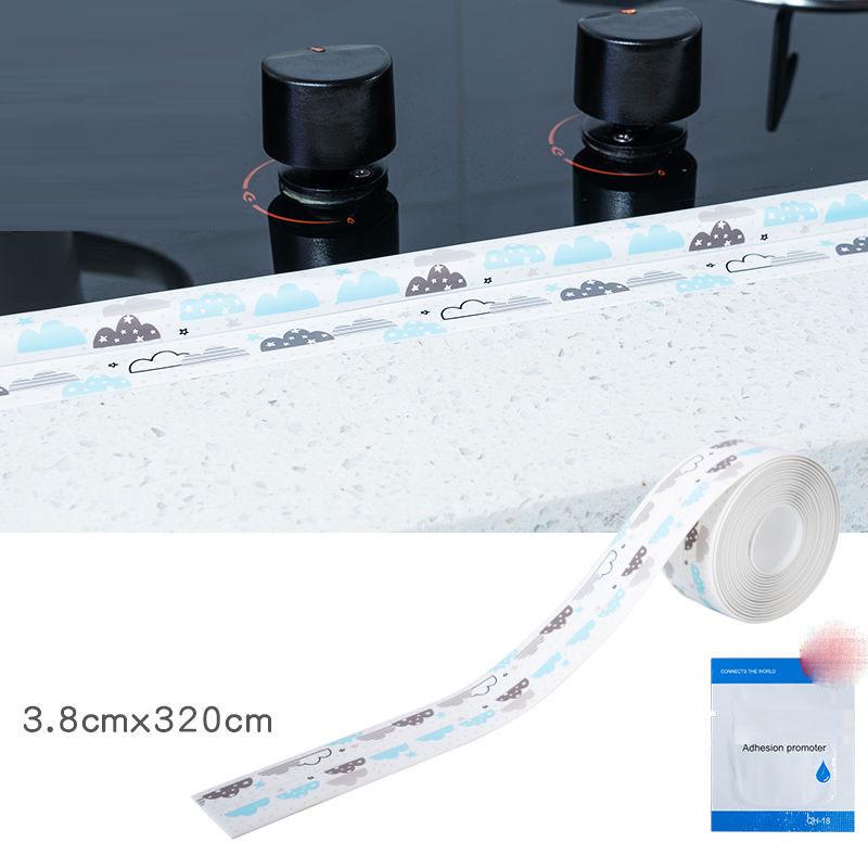 Kitchen Oil and Mildew Tape Kitchen and Bathroom Sink Doors and Windows To Fill The Corner Line Stickers Sealing Strips Beautiful Seam Stickers