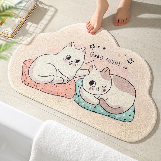 Household Bathroom Floor Bathroom Water-absorbing Anti-sheath Bed Bedroom Toilet Door Padding Home Delivery Pad Carpet 40*60cm/50*80cm