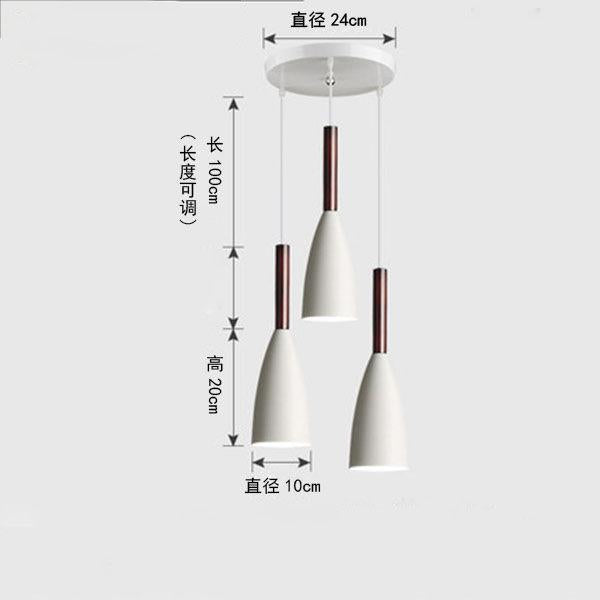 Nordic simple modern guest restaurant bedroom bed head atmosphere creative personality lampshade