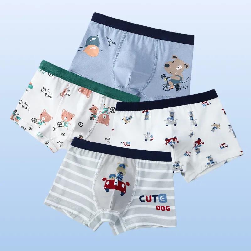 Cotton Panties Boys Brief Underwear Shool Kids Underpanties for 3 4 6 8 10 12 14 Years Old Child Clothes