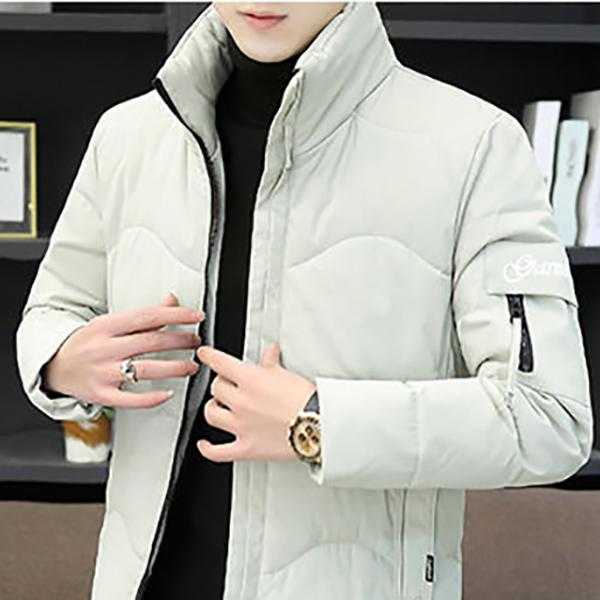 Winter Thick Warm Men's Jacket Short Stand Collar Slim Down Padded Jacket Loose Casual Parker Clothing