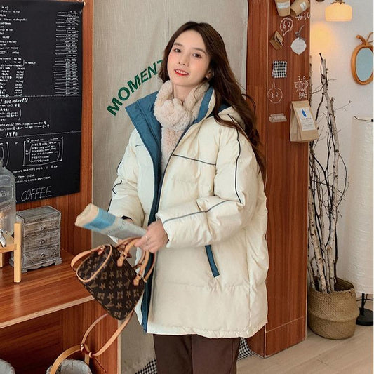 Winter Padded Jacket Female Korean Version Loose Student Short Padded Jacket Thick Bread Jacket Ins Tide