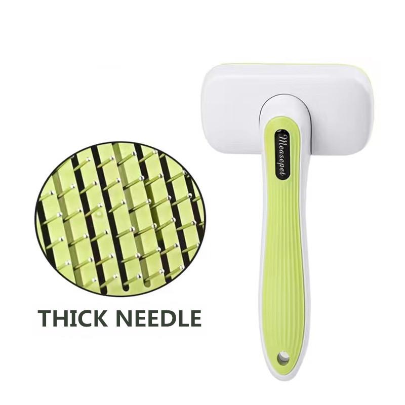 Pet Dog Comb Long Hair Dog Cat Grooming Comb Teddy Golden Retriever Husky Dog Matted Hair Remover Comb Large Dog Combing  Medium Pin Massabe Comb