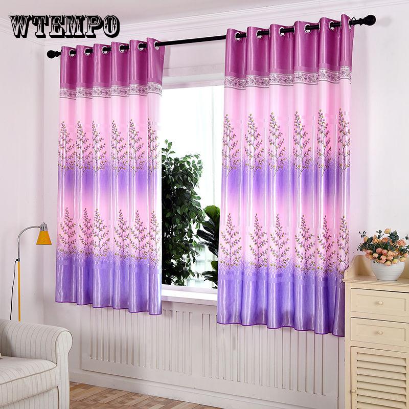 Curtain Finished Products Simple Modern Small Short Curtain Bay Window Living Room  Curtain