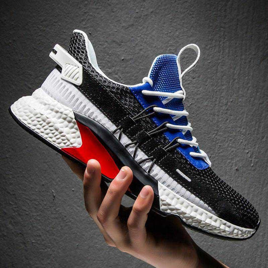 Size 39-44 Summer Men Sneakers Lightweight Breathable Basketball Running Shoes Student Deodorant Flying Woven Mesh Blade Shoes