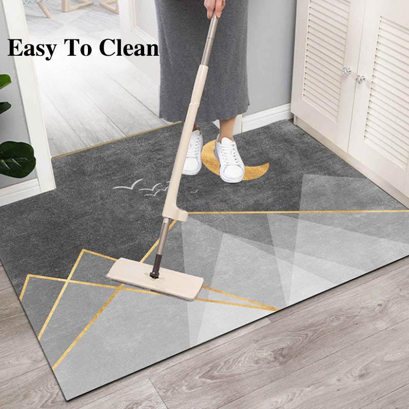 Entry Mat 50*80cm Entry Door Mat High-end Simple Modern Non-slip Wear-resistant Household Bathroom Carpet Foot Mat