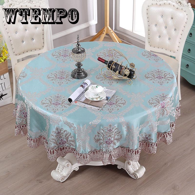 Tablecloth Round Luxury Flower Print Tablecloth