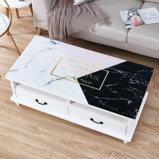 Pvc Soft Glass Waterproof and Anti-scald and Oil-proof Tea Table Mat Tablecloth Desktop Protective Film TV Cabinet Desk Table Mat