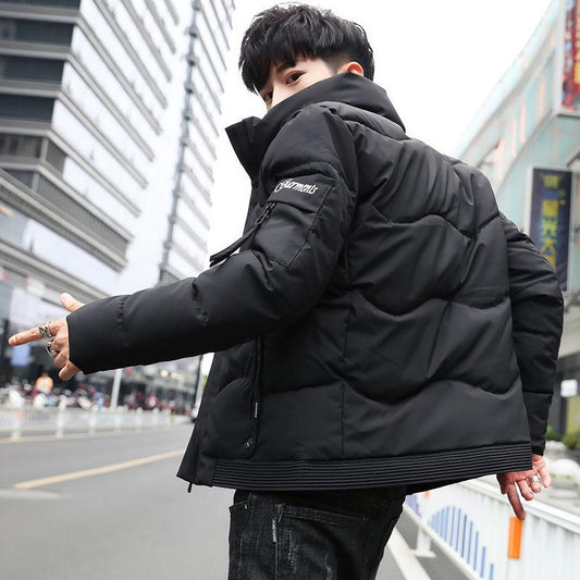 Large size Down jacket Trend Men's clothes Winter Medium and long section  Leisure Cotton clothing