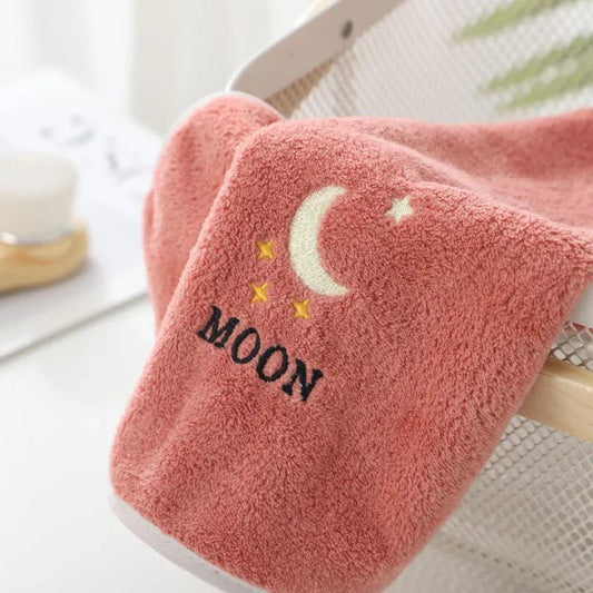 Bathroom Accessories Cartoon Pattern 2Pcs Towels Soft Cotton Towel for Face Washing Water Absorption Household Towels