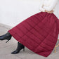 M-5XL Winter Warm Long Skirt Women's Autumn and Winter Thickened Down Cotton Skirt Large Size Zipper Winter Skirt