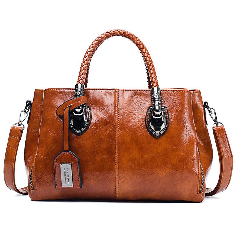 Shoulder Handbag Trendy wild Woman bag Patent leather bag Big capacity European and American style