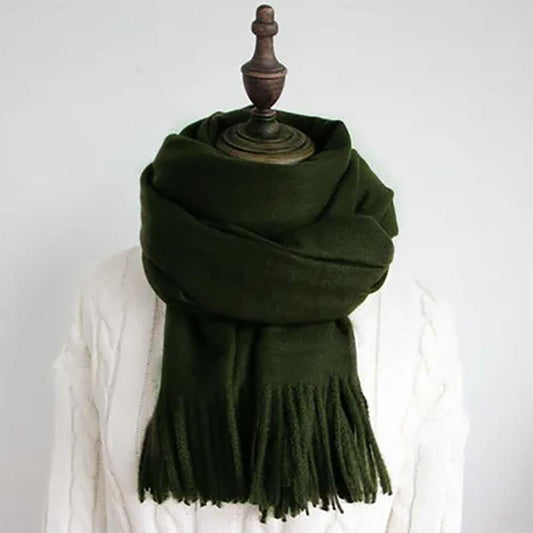 Autumn/winter Scarf Cashmere Ladies Shawl Korean Version Plus Velvet Thickening It To Keep Warm Ladies Bib Scarf