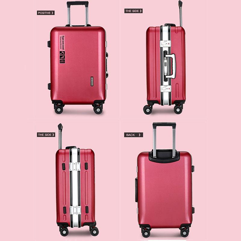 20 inch Suitcase Trolley Case Universal Wheel Men and Women Boarding Case Sliding and Rolling Travel Code Luggage Trunk