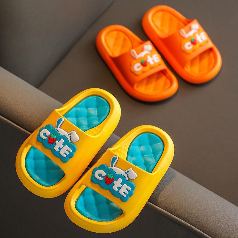 Children's Slippers Summer Girls Princess Shoes Cartoon Slippers Soft Soles Indoor Baby Bathroom Bath Sandals  Slippers