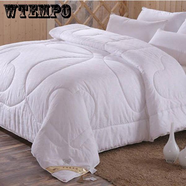 Silk Cotton Quilt Fashion Home Supplies Thick Silk Quilt Winter Double Warm Bedding Comfort