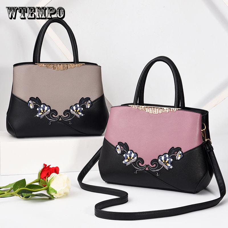 Women Shoulder Bag Fashion Women Embroidery Handbag