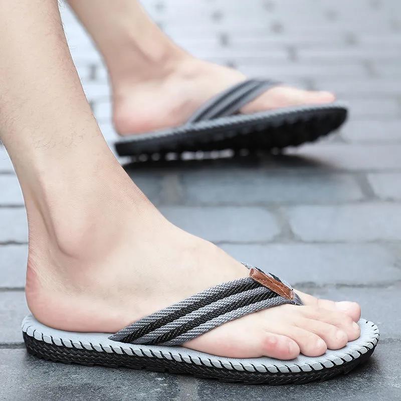 Summer Men's Slippers High Quality Beach Sandals Non-slip Casual Shoes Slippers