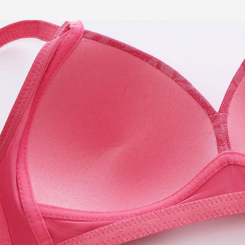 Large Size Thin No Steel Ring Bra Gather Underwear Breathable Anti-sagging Fat Bra