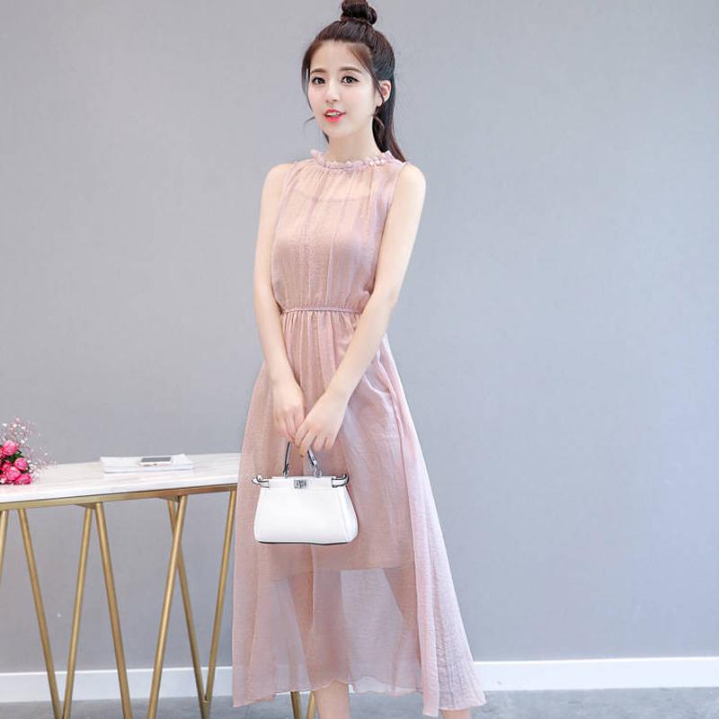 Pink Chiffon High Low Party Dress Summer Women Dresses Strapless Dress Sleeveless  Party Gowns