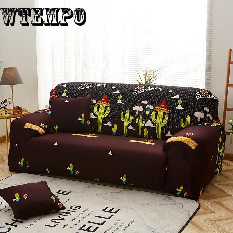 Elastic Sofa Protector Cover for Living Room Sofa Slipcovers Sectional Sofacover 1/2/3/4 Seater