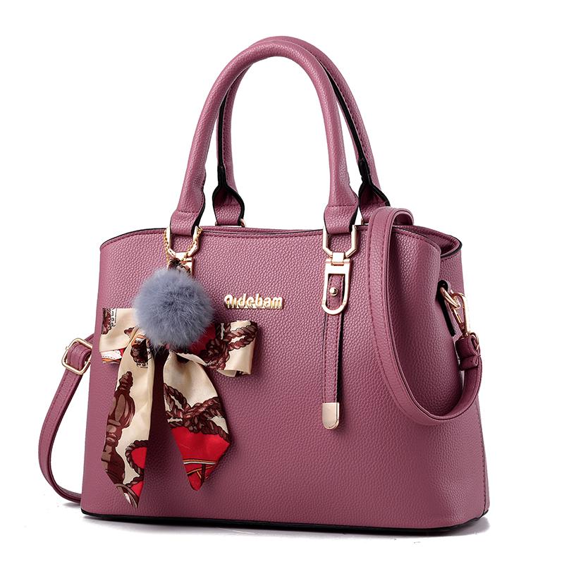 Big capacity Woman bag European and American style Shoulder Handbag Trendy wild Patent leather bag