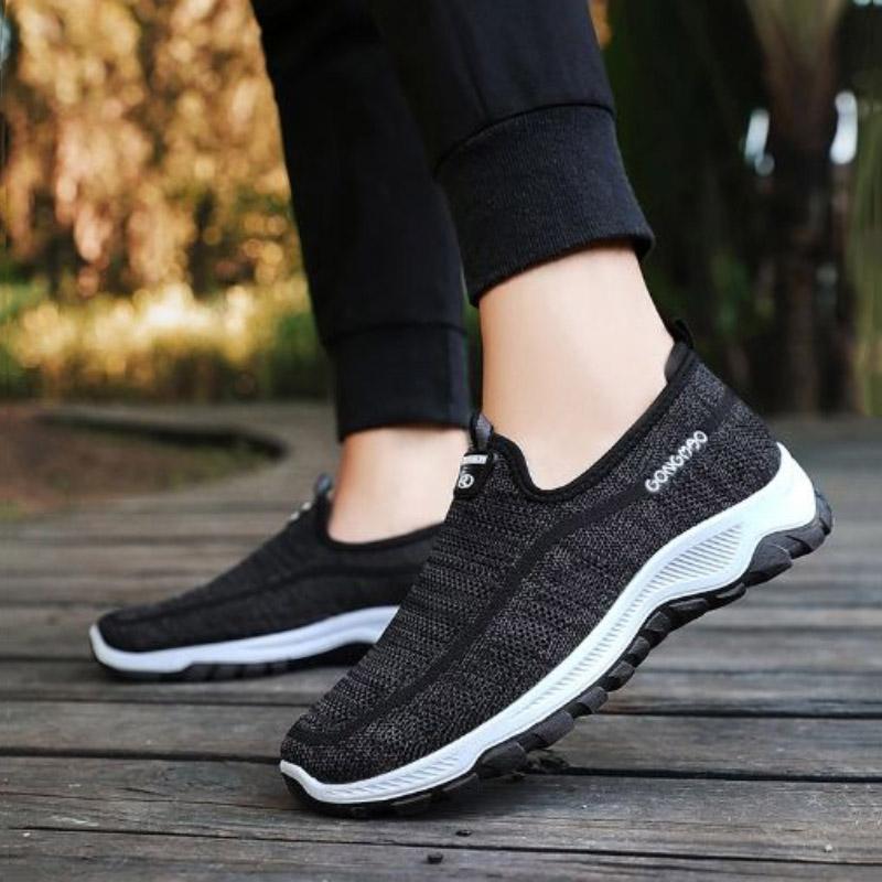 Men Shoes Casual Sports Shoes Light Weight Running Shoes Mesh Driving Shoes Breathable Sneakers